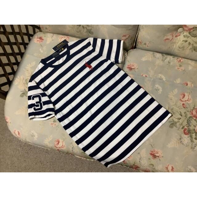 Ralph Lauren(ラルフローレン)の新品☆ラルフローレン　Ｔシャツ　ビッグポニー　紺＆白　azusa様専用　MＳ メンズのトップス(Tシャツ/カットソー(半袖/袖なし))の商品写真