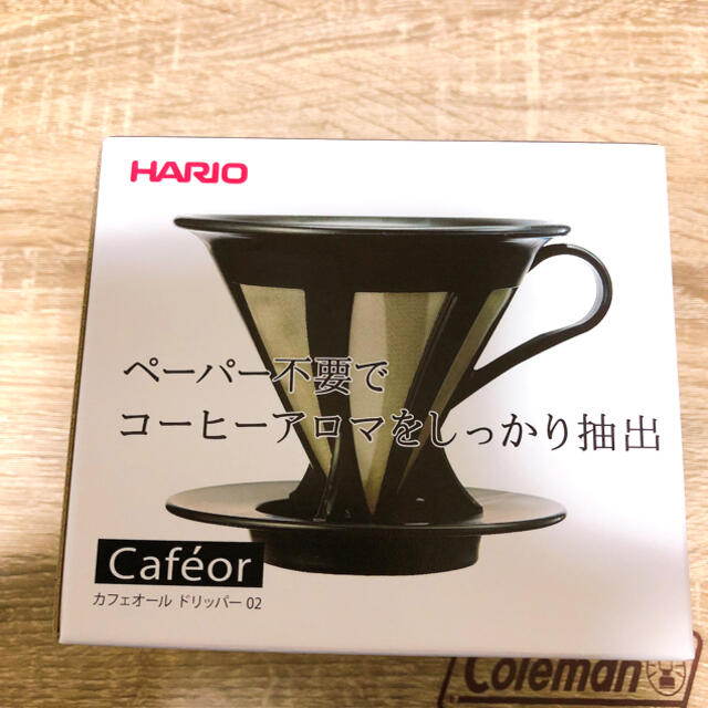 新品未開封　日本製　ハリオ  コーヒードリッパー  1〜4杯用 CFOD-02B インテリア/住まい/日用品のキッチン/食器(その他)の商品写真