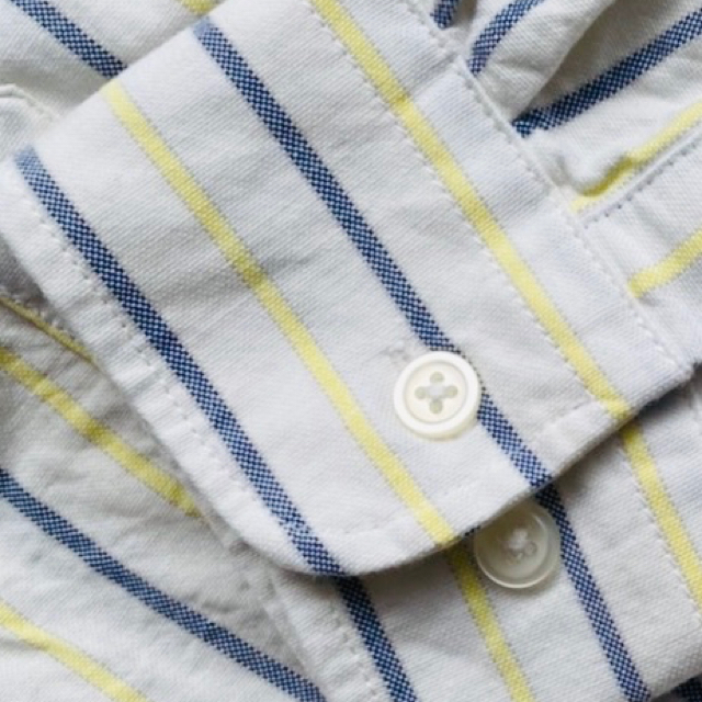 GU(ジーユー)のGU オックスフォードシャツ(長袖)(マルチストライプ) メンズ メンズのトップス(シャツ)の商品写真