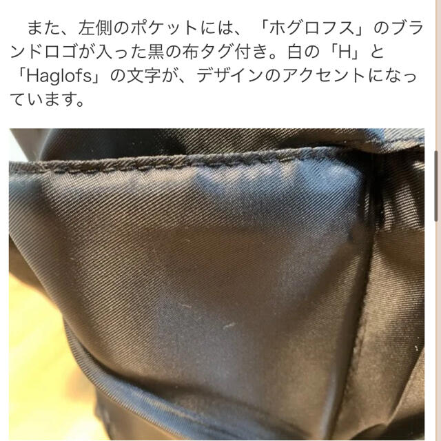 Haglofs(ホグロフス)のホグロフス　3way ミニヘルメットバッグ メンズのバッグ(ショルダーバッグ)の商品写真