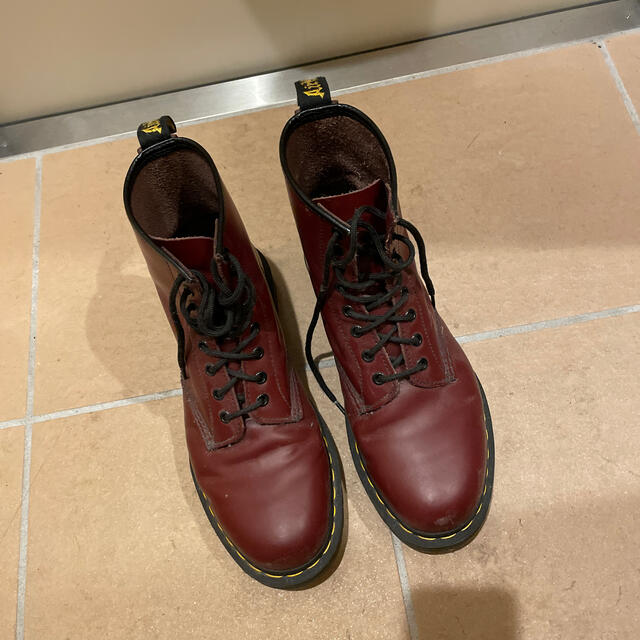 Dr. Martens 8ホール　US9 チェリーレッド　箱なし靴/シューズ