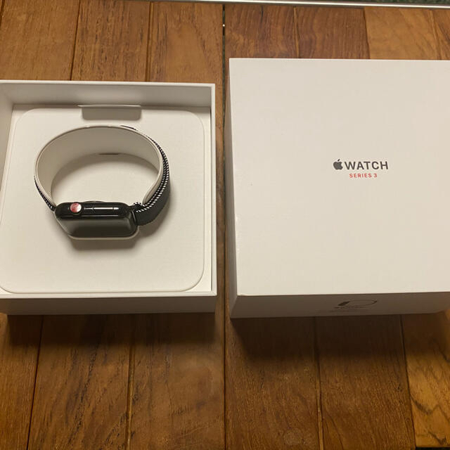 Apple Watch series3 黒ステンレス アップルウォッチ セルラー