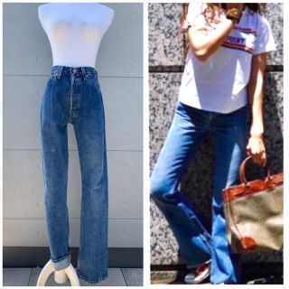 リーバイス(Levi's)のLevi's 501 USA製 W28 ハイウエストデニム レディースデニム(デニム/ジーンズ)