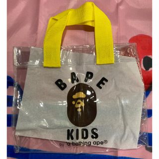 アベイシングエイプ(A BATHING APE)の☆新品未使用☆ BAPE KIDS ビニールバック(トートバッグ)