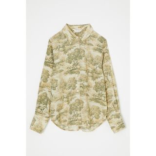 マウジー(moussy)の最終価格☆MOUSSY TOILE DE JOUY シャツ グリーン(シャツ/ブラウス(長袖/七分))