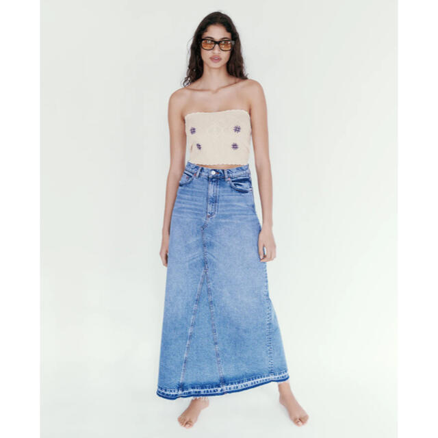 ZARA - ZARA デニムロングスカートの通販 by LISA'S SHOP|ザラ ZARA - ZARA デニムロングスカートの通販 by LISA'S SHOP|ザラ