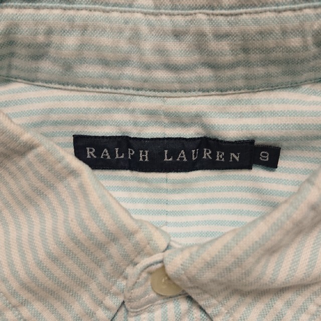 POLO RALPH LAUREN(ポロラルフローレン)のラルフローレン  RALPH LAURENストライプ 七分丈 シャツ 9 レディースのトップス(シャツ/ブラウス(長袖/七分))の商品写真