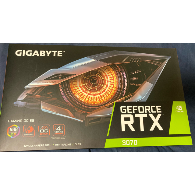 GIGABYTE NVIDIA GeForce RTX3070【新品未開封 】