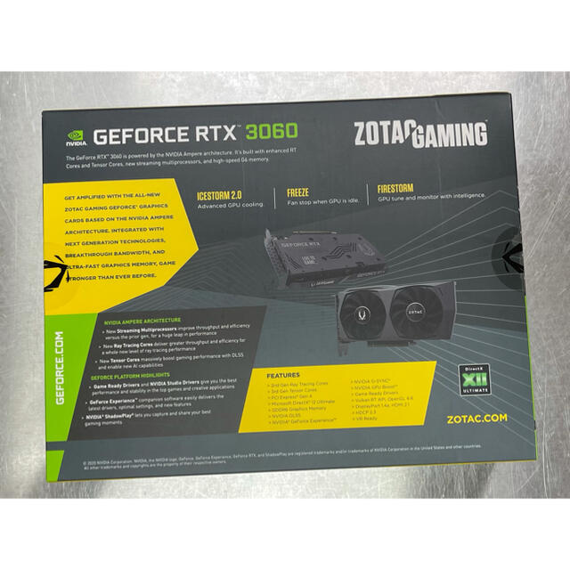 ZOTAC RTX3060 OCモデル