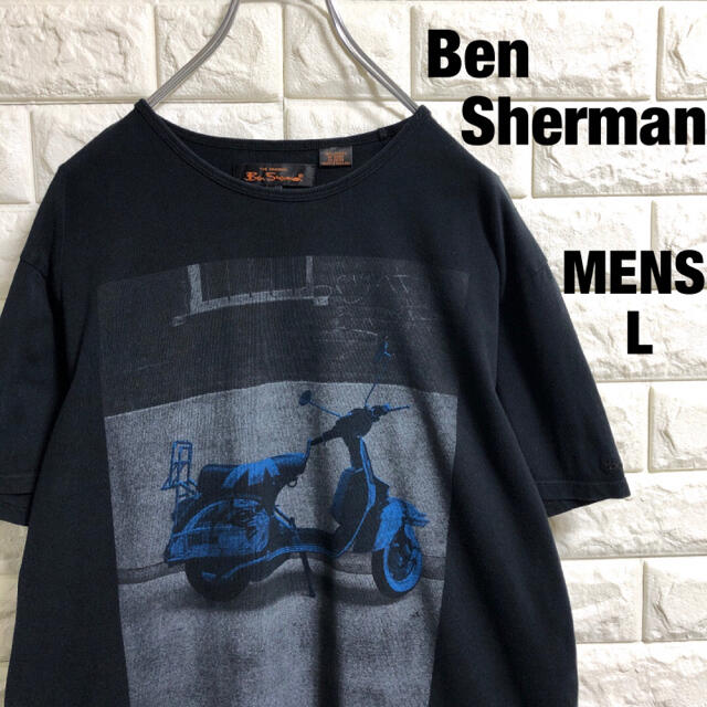 Ben Sherman(ベンシャーマン)のベンシャーマン　ベスパ　プリント　Tシャツ　メンズLサイズ メンズのトップス(Tシャツ/カットソー(半袖/袖なし))の商品写真