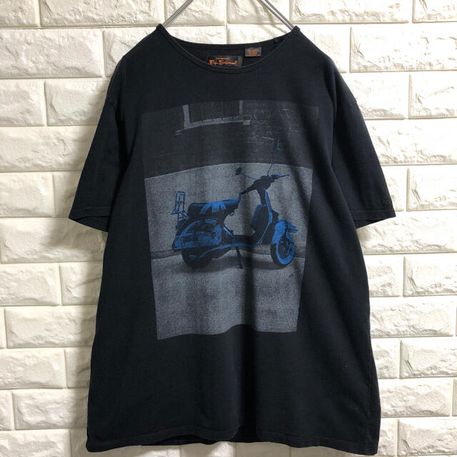 Ben Sherman(ベンシャーマン)のベンシャーマン　ベスパ　プリント　Tシャツ　メンズLサイズ メンズのトップス(Tシャツ/カットソー(半袖/袖なし))の商品写真