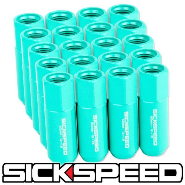 シックスピード ホイールナット P1.5 ミンティ ミント 60mm USDM