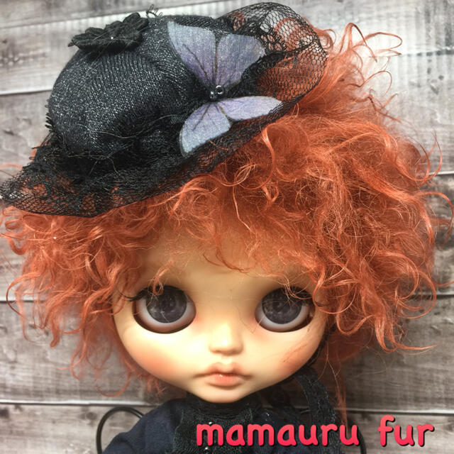 blythe _w-253レッドブラウン✨カルガンラムフルスキンウィッグ