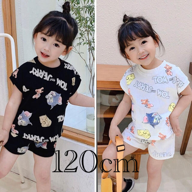 ☆SALE☆トム＆ジェリー セットアップ 120cm キッズ/ベビー/マタニティのキッズ服女の子用(90cm~)(Tシャツ/カットソー)の商品写真