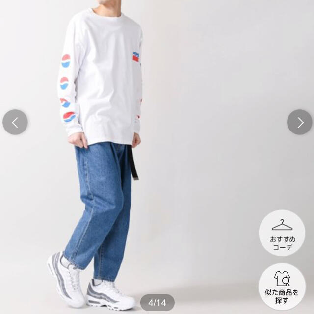 WEGO(ウィゴー)の新品 WEGO ペプシ pepsi コラボ ロンT 中村海人 私服 色違い メンズのトップス(Tシャツ/カットソー(七分/長袖))の商品写真