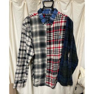 ラルフローレン(Ralph Lauren)のラルフローレン ポロベア　シャツ ネルシャツ パッチワーク ダブルアールエル(シャツ)