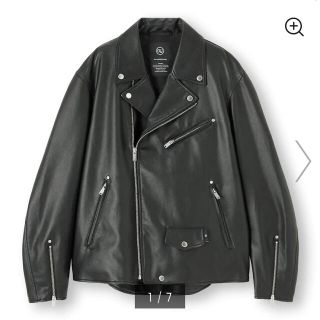 アンダーカバー(UNDERCOVER)のUNDERCOVER GU フェイクレザージャケット L ライダース 即完売品(ライダースジャケット)