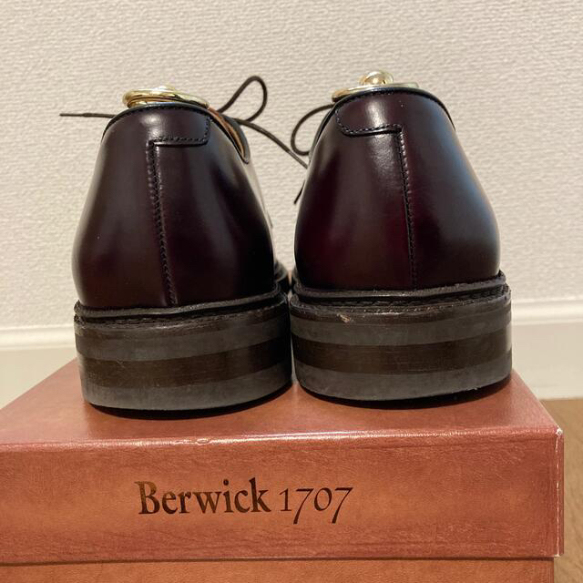 靴/シューズBerwick バーウィック 4406 プレーントゥ バーガンディ