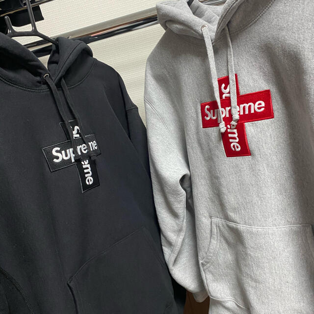 訳あり商品 Supreme - クロスボックスロゴ パーカー セット売り