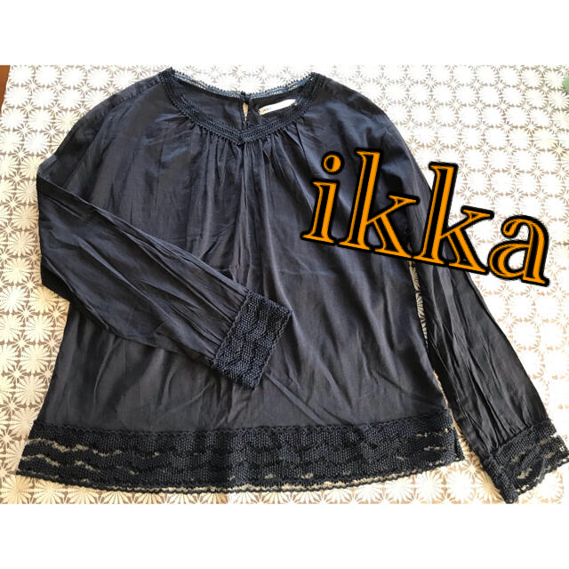 ikka(イッカ)の未使用☆ ikka レースブラウス レディースのトップス(シャツ/ブラウス(長袖/七分))の商品写真