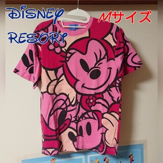 ディズニー(Disney)のディズニーリゾート ミニー デイジー Tシャツ  使用感あり 格安 Mサイズ(Tシャツ(半袖/袖なし))