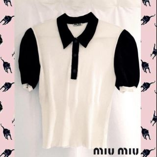 ミュウミュウ(miumiu)の【最終値下げ】miumiu  パフブラウス(シャツ/ブラウス(半袖/袖なし))