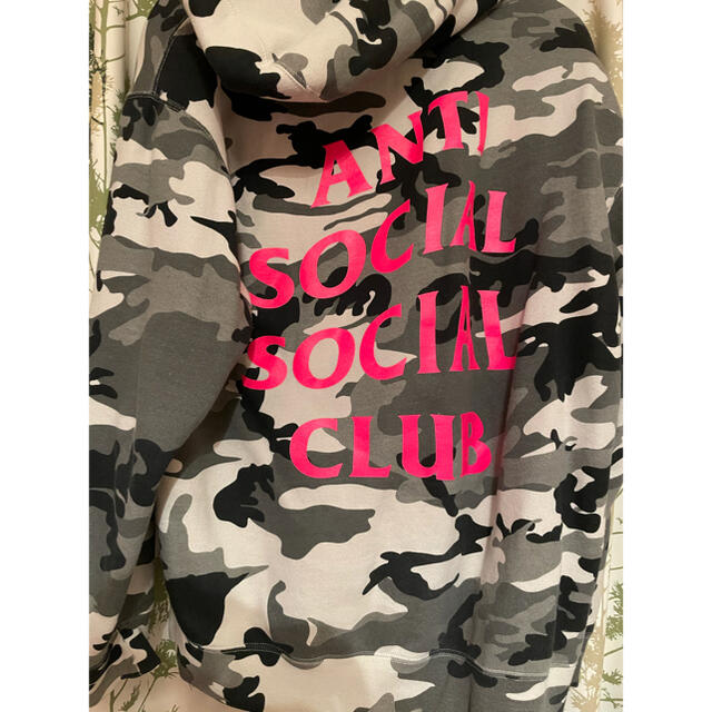 anti social social club SnowCamoLサイズパーカー