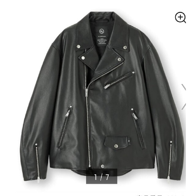 フェイクレザージャケット GU×UNDERCOVER XSサイズ フェイクレザージャケット GU×UNDERCOVER XSサイズ