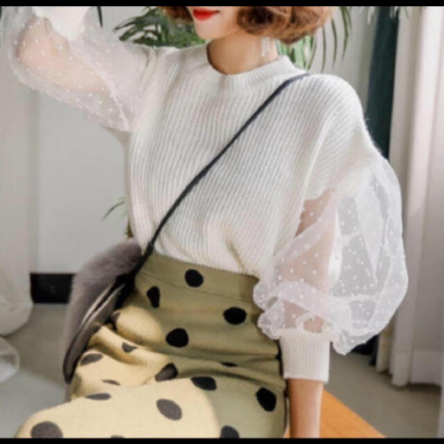 ZARA - シースルー ドット ニット ディーホリック ZARAの通販 by ...