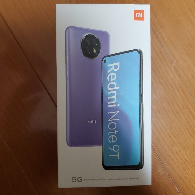 Xiaomi Redmi Note 9T　64GB　ブラックスマートフォン本体