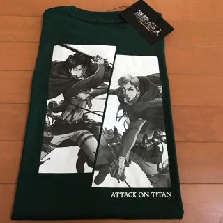 タカラトミーアーツ(T-ARTS)の【ドンキ】リヴァイ&エルヴィン　メンズ　LL【進撃の巨人コラボ Tシャツ】(その他)