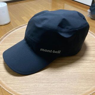 モンベル(mont bell)のmont-bell モンベル　ワークキャップ　GORE-TEX 黒　美品(キャップ)