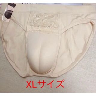 2点セット　大人用カバーパンツ 男性用 前閉じ レース変装下着 パンツXL (衣装)