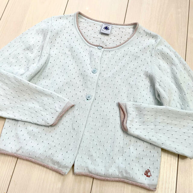 PETIT BATEAU(プチバトー)の美品♡夏用カーディガン キッズ/ベビー/マタニティのキッズ服女の子用(90cm~)(カーディガン)の商品写真