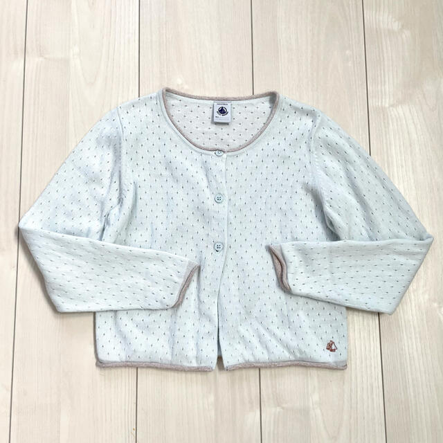 PETIT BATEAU(プチバトー)の美品♡夏用カーディガン キッズ/ベビー/マタニティのキッズ服女の子用(90cm~)(カーディガン)の商品写真