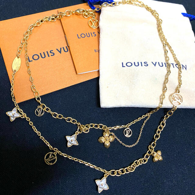 LOUIS VUITTON(ルイヴィトン)のラスト破格 ルイヴィトン コリエ ブルーミングストラス ネックレス レディースのアクセサリー(ネックレス)の商品写真