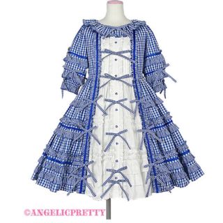 アンジェリックプリティー(Angelic Pretty)の初版ブルー！Angelic Pretty little house (ひざ丈ワンピース)