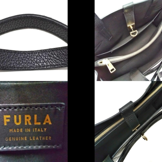 Furla(フルラ)のFURLA(フルラ) マルゲリータ 黒 レザー レディースのバッグ(トートバッグ)の商品写真