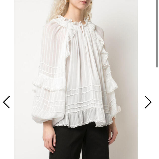 Isabel Marant Étoile ラッフルブラウス 34 レディースのトップス(シャツ/ブラウス(長袖/七分))の商品写真