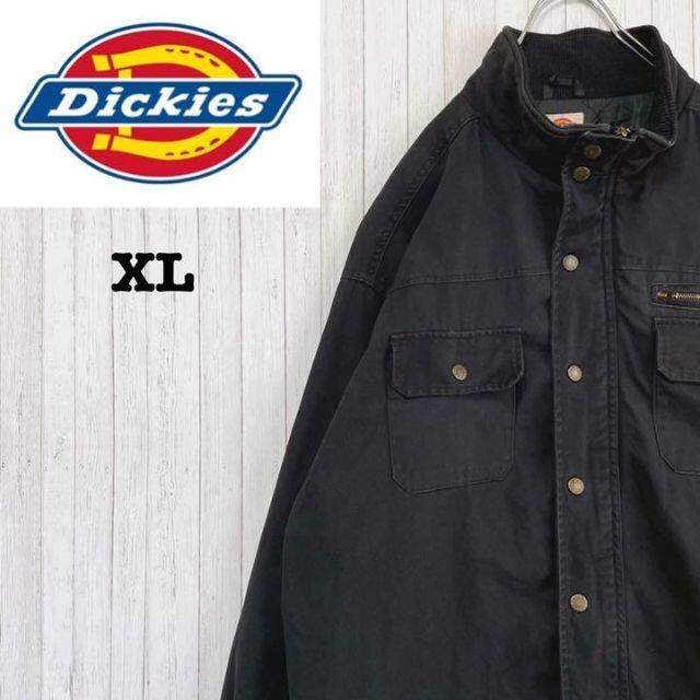 Dickies(ディッキーズ)のディッキーズ　ジップアップ　ワークジャケット　キルティングライナー　黒　XL メンズのジャケット/アウター(ブルゾン)の商品写真