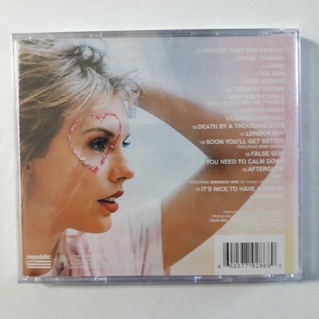 Taylor swift lover テイラー・スウィフト ラヴァー エンタメ/ホビーのCD(ポップス/ロック(洋楽))の商品写真