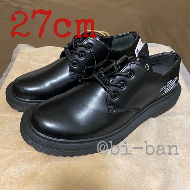 ラウンドトゥシューズUNDERCOVER Black 27cm