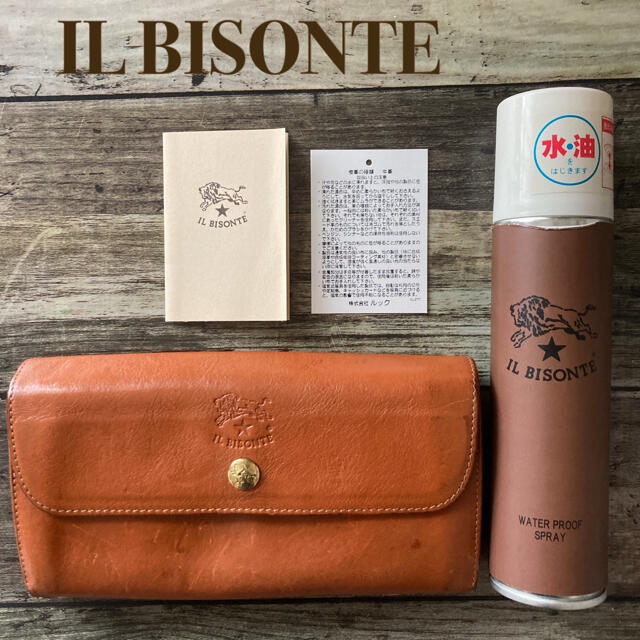 IL BISONTE(イルビゾンテ)のIL BISONTE イルビゾンテ 長財布 革　ヤケヌメ　人気　財布 レディースのファッション小物(財布)の商品写真