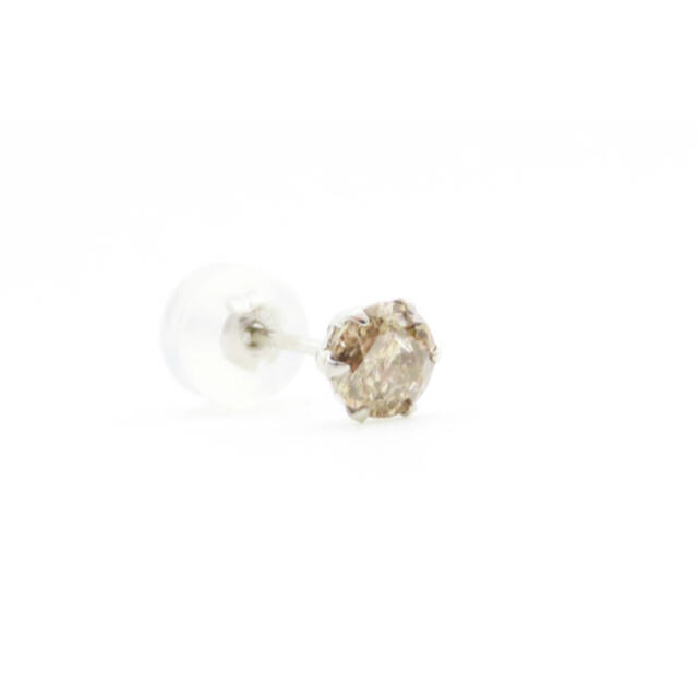Pt900 プラチナ　ダイヤモンド0.3ct片耳ピアス　一粒ダイヤピアス 片方 メンズのアクセサリー(ピアス(片耳用))の商品写真