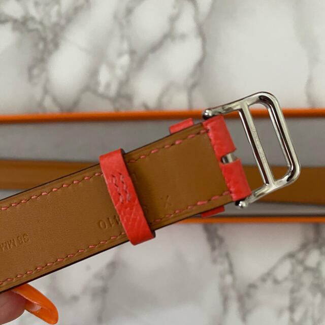 Apple Watch 心地よかっ エルメス 革ベルト オレンジ橙 レザー Apple Watch 心地よかっ エルメス 革ベルト オレンジ橙 レザー