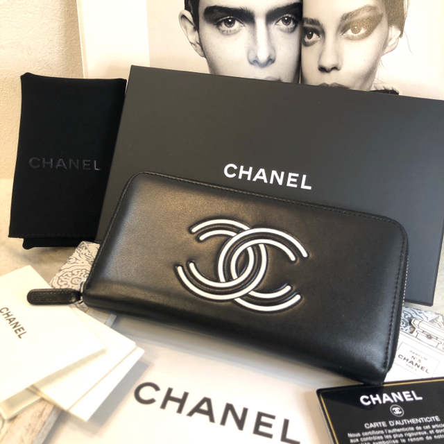 CHANEL(シャネル)の【美品❣️専用】シャネル　ココマーク　ラムスキン　長財布 レディースのファッション小物(財布)の商品写真