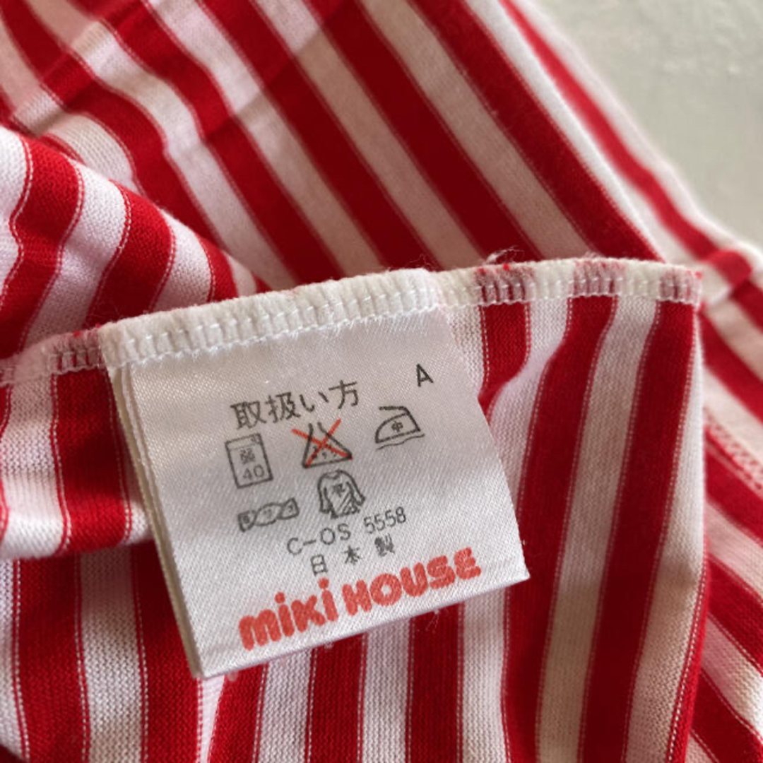 mikihouse(ミキハウス)のミキハウス　ワンピース　チュニック　80 レトロ キッズ/ベビー/マタニティのベビー服(~85cm)(ワンピース)の商品写真