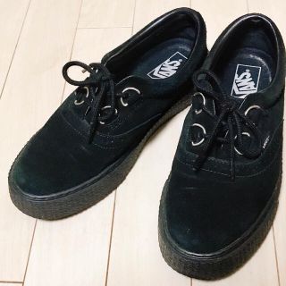 ヴァンズ(VANS)のVANS ⭐︎ ラバーソールスニーカー 黒 24.5(スニーカー)