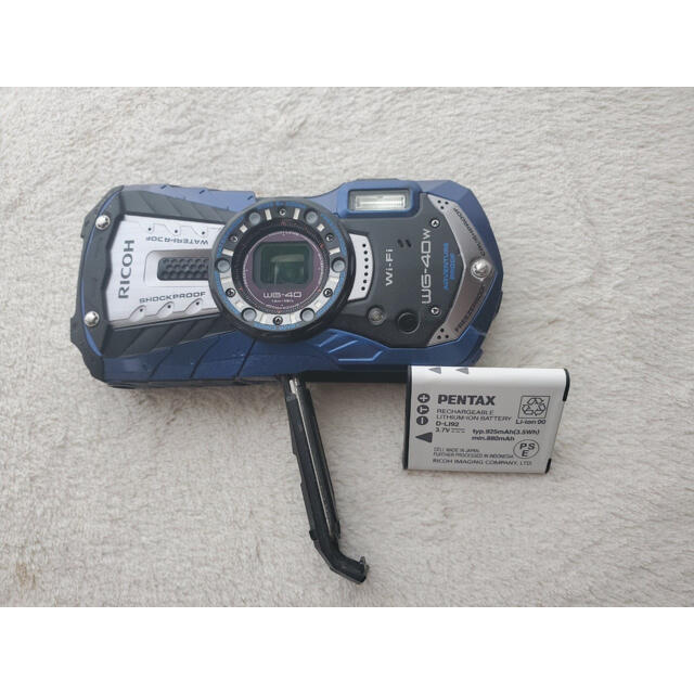 リコーカメラ RILOH WG-40W ブルー