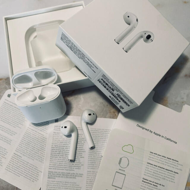 【新品未開封】ワイヤレス対応 AirPods2 MRXJ2J/A 2個セット